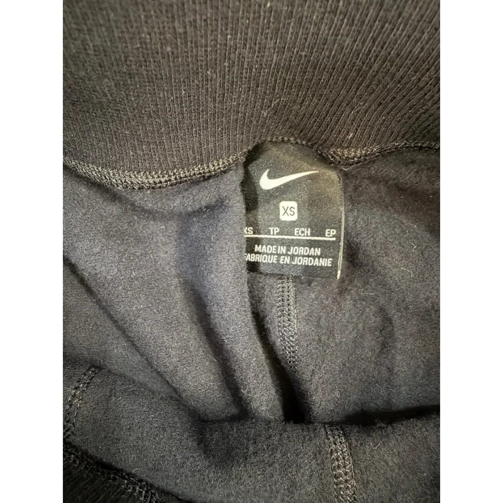 Nike Joggers Women XS Black Fleece Lined High Waist Slim Fit Sweatpants Swoosh‎